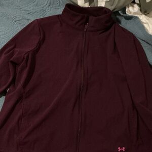 Under Armour Burgundy Zip-Up Jacket